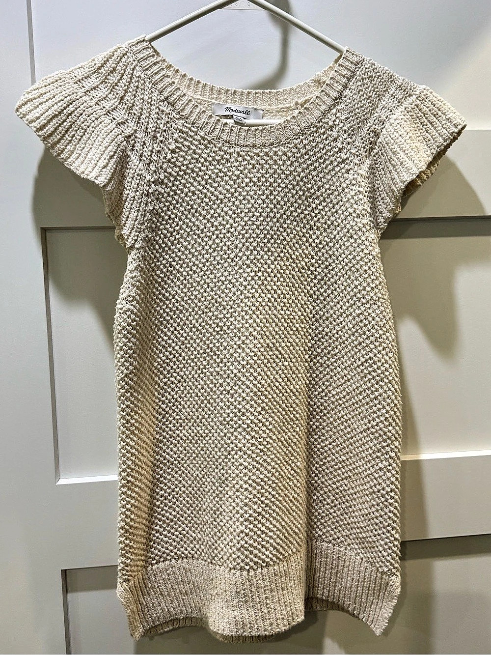 Madewell Knit Ruffle Sleeve Sweater Size XXS Like New